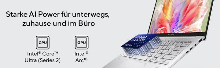 Immagine prodotto ASUS Zenbook 14 (14", Intel Core Ultra 9 285H, 32 GB, 1000 GB, DE)