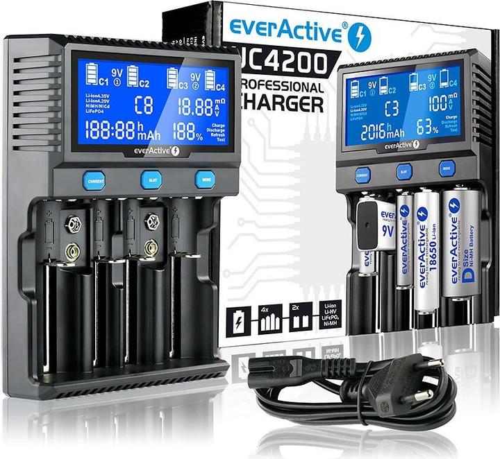 Image du produit Everactive UC-4200 (1 pcs, AAA, AA, C, Chargeurs sans batterie)