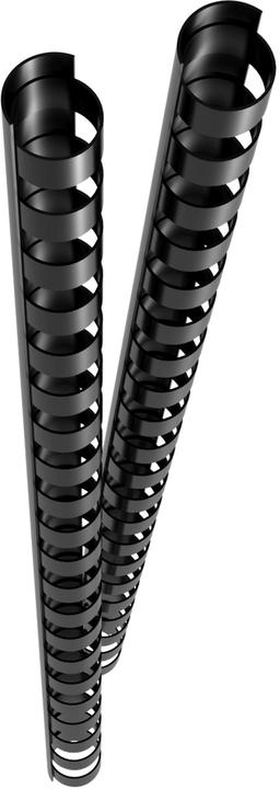 Actual product image Genie 12371 Plastic binder spines (DIN A4 format suitable for all binding devices 10 mm) 25 pieces black