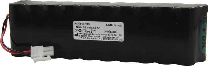 Actual product image XCell NiMH Akku passend für Hill Rom Lifter Liko/ MIR/ Viking M 24 Volt 2,5 Ah - 2 pol Stecker CE Konform (1 pcs., 2500 mAh, Rechargeable battery)