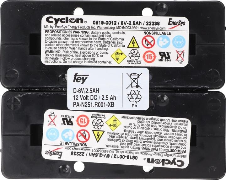 Actual product image Hawker Energy Hawker Enersys Cyclon 0819-0020, Pb2,5-12, Faston 4,8mm Anschluss, 12V, 2,5Ah (1 pcs., 2500 mAh)