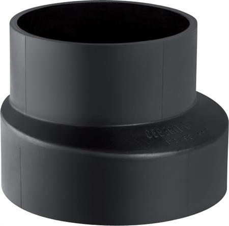 HDPE Reduzierstück, exzentrisch, kurz DN60/40