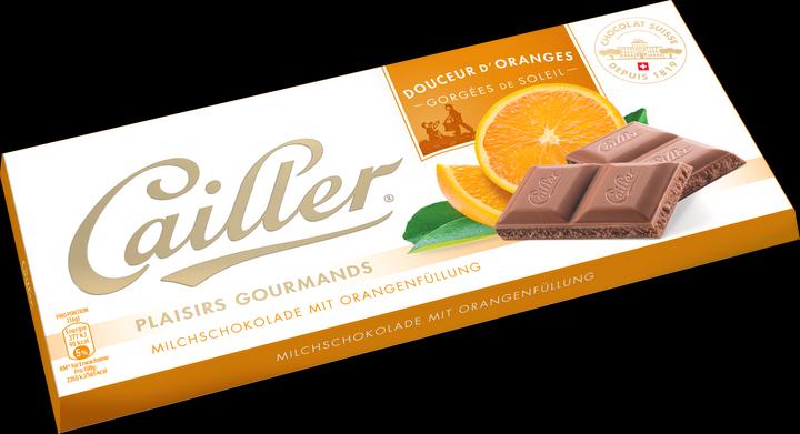 Produktbild Cailler Tafelschokolade Milch mit Orangen (96 g)