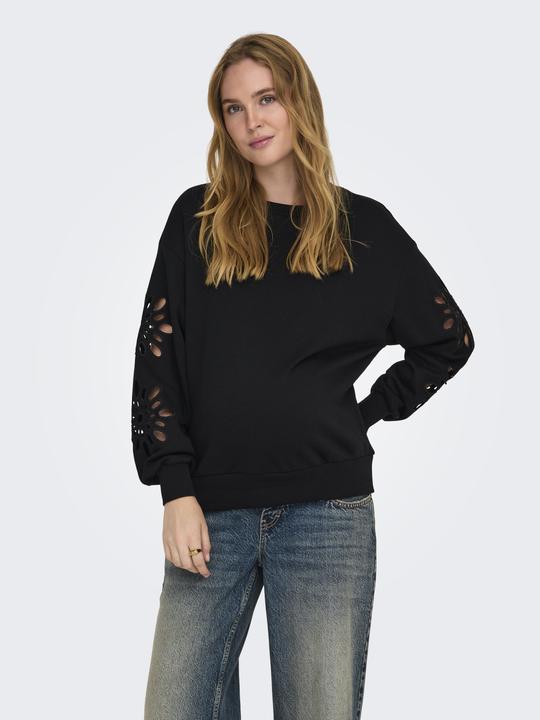 Immagine prodotto Only Maternity Vestibilità regolare Scollo rotondo Felpa maternità a spalla bassa Felpa (M)