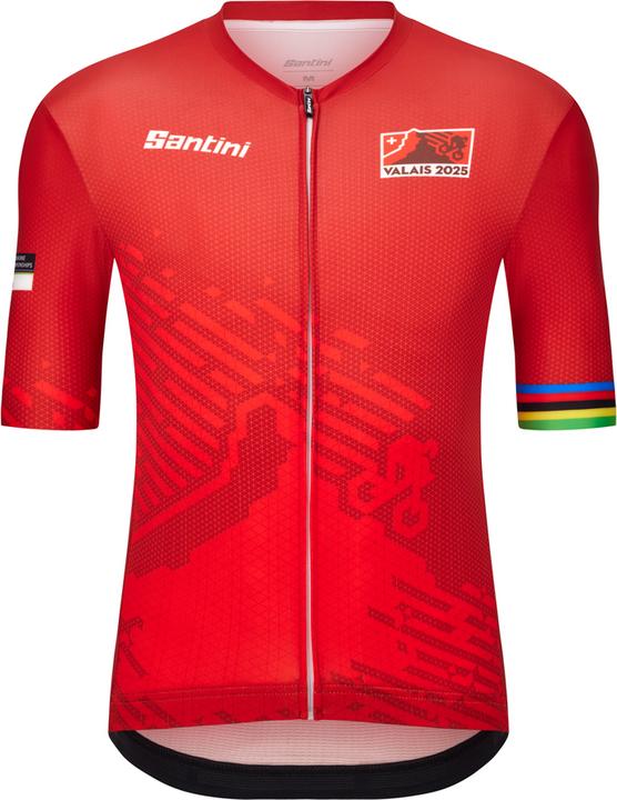 Image du produit Santini Kurzarmtrikot 2025 UCI MTB World Championships Valais Unisex (XXS)