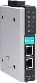 Moxa NPORT IA-5250 - 2-Port RS-232422485 Device Server mit 2 10100BaseT(X) Ports (RJ45 Anschlüsse