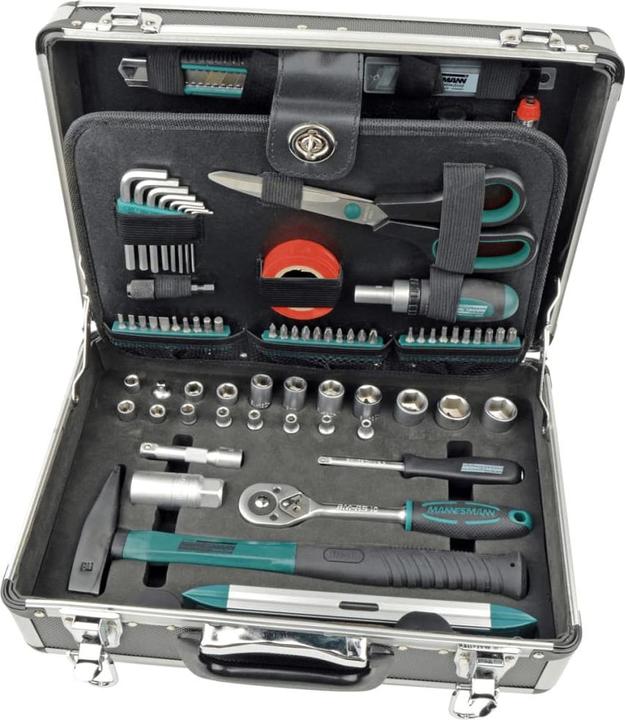 Image du produit Mannesmann Boîte à outils (90 pièces)