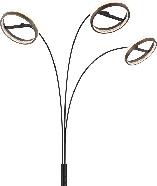 Immagine prodotto Globo Lampada da terra in metallo nero opaco, 1xled