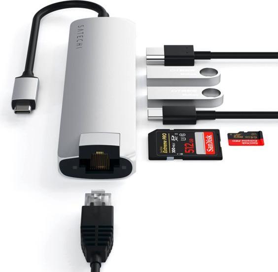 Actual product image Satechi USB-C Slim Multi-port (USB-C, 7 Ports)