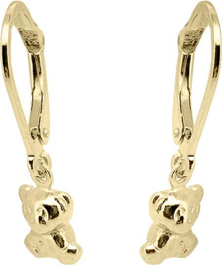 JGZ Creolen Teddybär (9 Karat Gold 375)