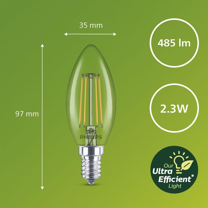 Immagine prodotto Philips Ultra efficiente (E14, 2.30 W, 485 lm, 1 x, A)
