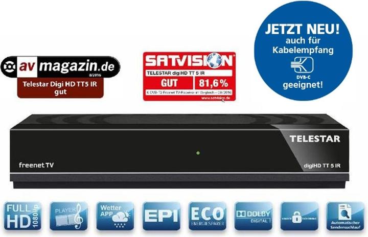 Produktbild Telestar -DIGITAL digiHD TT 5 IR (DVB-T2)
