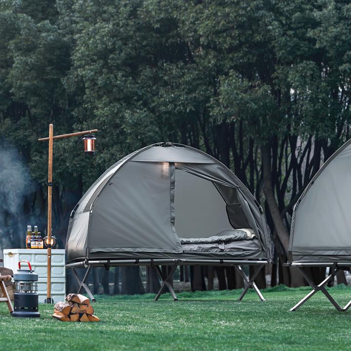 Image du produit SoBuy Tente 4en1 Lit de camp (Tente instantanée, 12 kg, 1 personne)