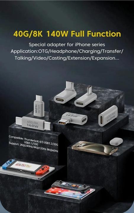 Produktbild PowerGuard USB C – USB C Adapter (USB 3.1, 140 W)