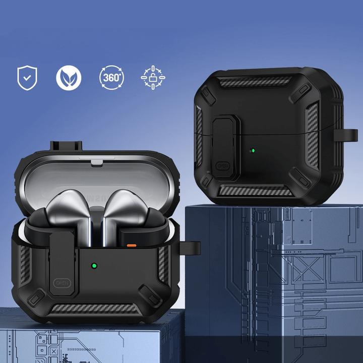 Produktbild Cover-Discount Galaxy Buds3 / Buds3 Pro - Armor Schutzhülle mit Karabiner (Kopfhörer Hülle)