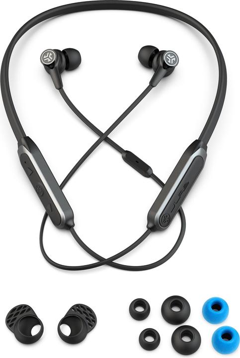 Actual product image JLab Audio Epic ANC Earbuds w Neckband IEUEBEPIC, Black (ANC, 10 h, Wireless)