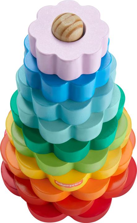 Produktbild Fisher-Price Buntes Holz-Ringstapelset