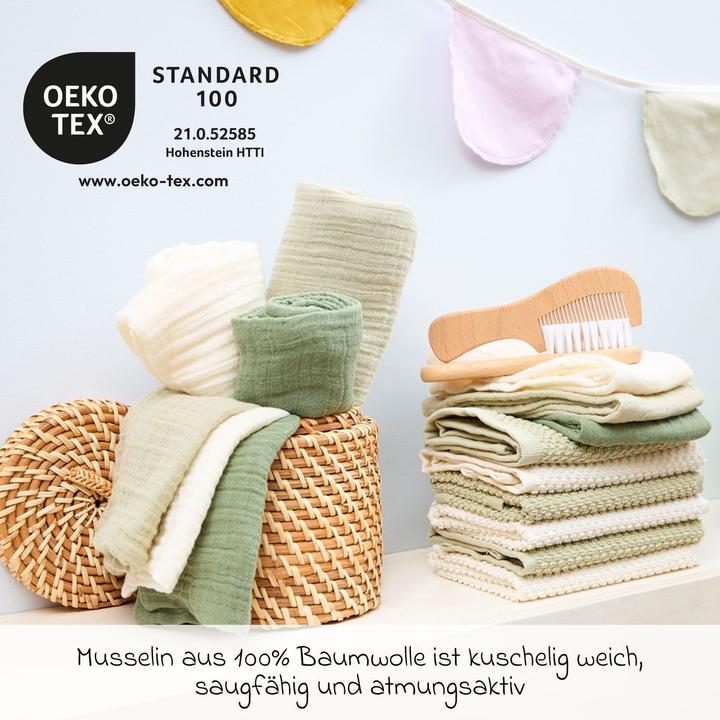 Actual product image Meyco Pre-Washed Musselin Waschhandschuhe