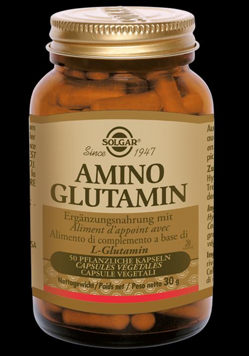 Produktbild Solgar Amino Glutamin Pflanzliche Kapseln (50 Stk) (50 Stück, Kapseln, 138 g)