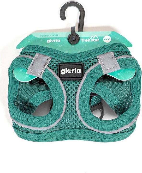 Produktbild Gloria Hundegeschirr Air Mesh Trek Star Einstellbar Turquoise (18-20 cm) (Hund, Hundesport)