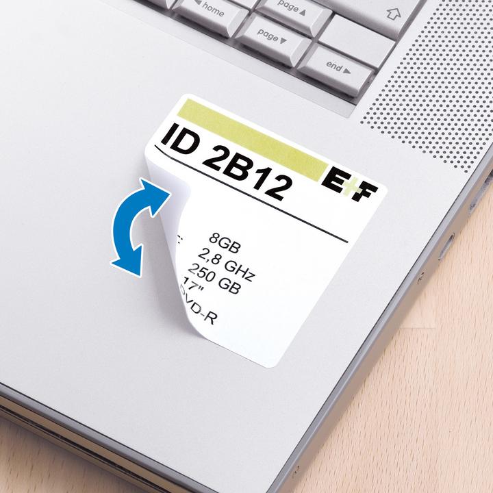 Actual product image HERMA A4 removable labels