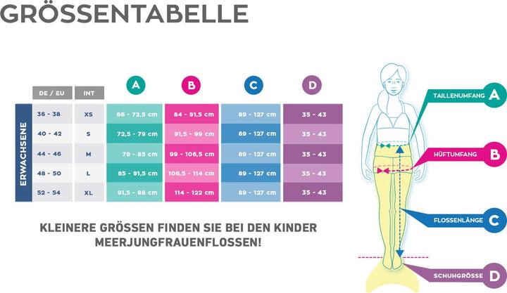 Produktbild Fin Fun Mermaidens Aussie Green Erwachsene (44 - 46)