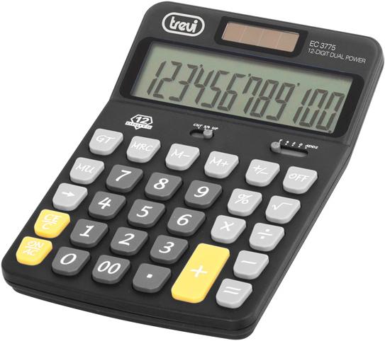 Trevi EC 3775 Taschenrechner Desktop Finanzrechner (Solarzellen, Batterien)