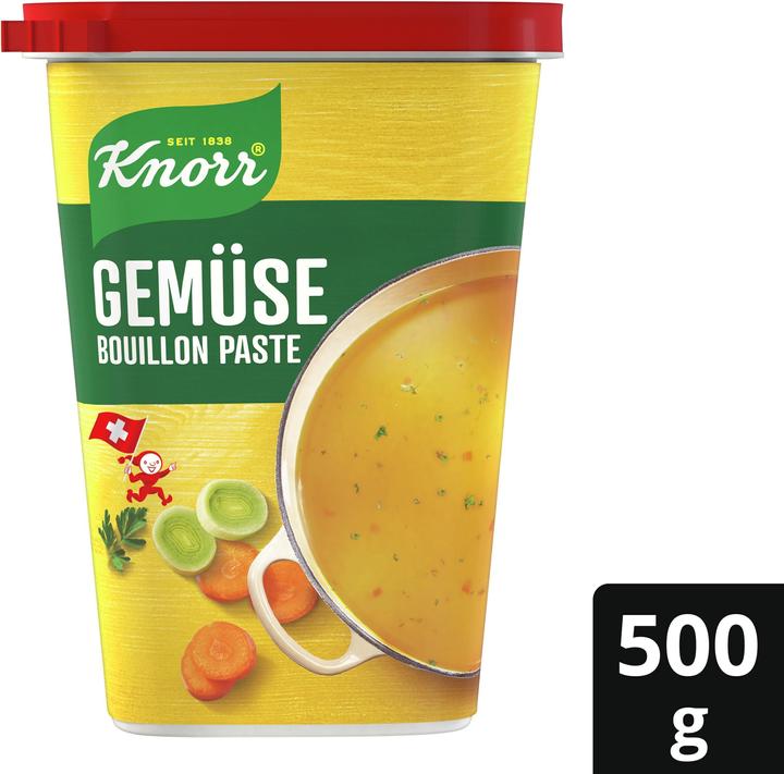 Image du produit Knorr Bouillon de légumes en pâte, en portions simples, assaisonnement idéal pour soupes, légumes & riz