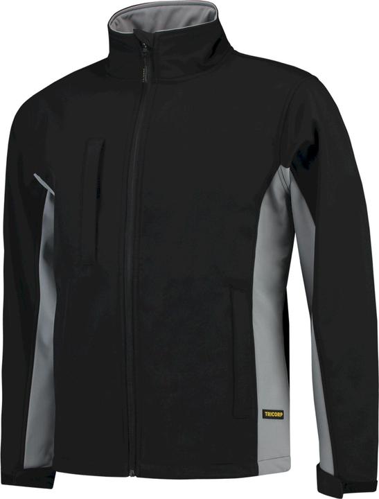 Actual product image Tricorp Soft Shell Jack Bi -Color - Workwear - 402002 - Black / Lime - Size L (L)