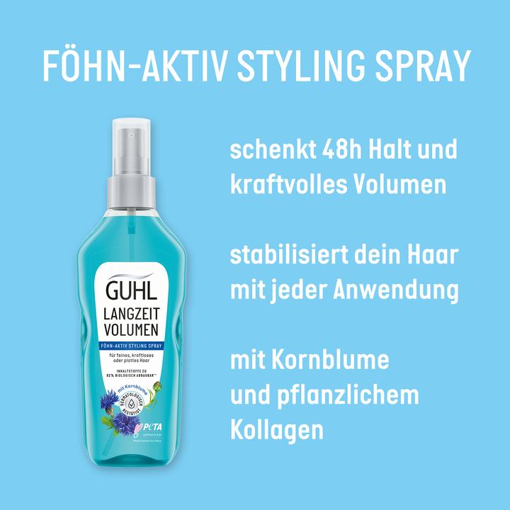Immagine prodotto Guhl Spray Styling a lunga durata per asciugatura attiva (150 ml)
