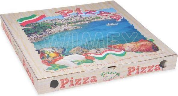 Produktbild Wimex.eu Pizzakarton aus Mikrowellpappe 50 x 50 x 5 cm - 100 Stück