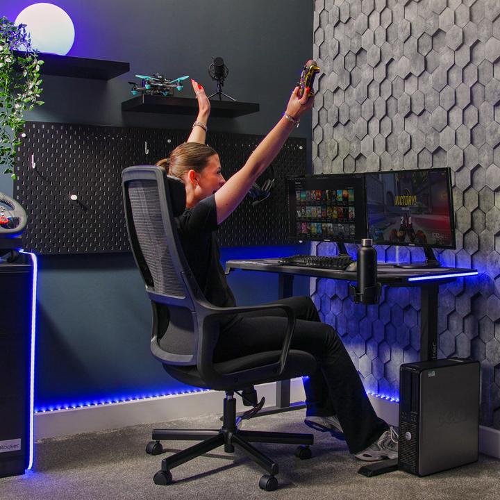 Image du produit X Rocker Chaise de jeu compacte Helix Noire