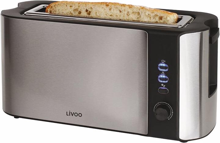 Image du produit Livoo Grille-pain acier inoxydable large fente