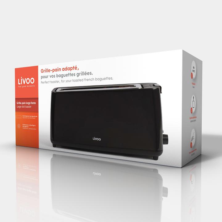 Actual product image Livoo Large slot toaster