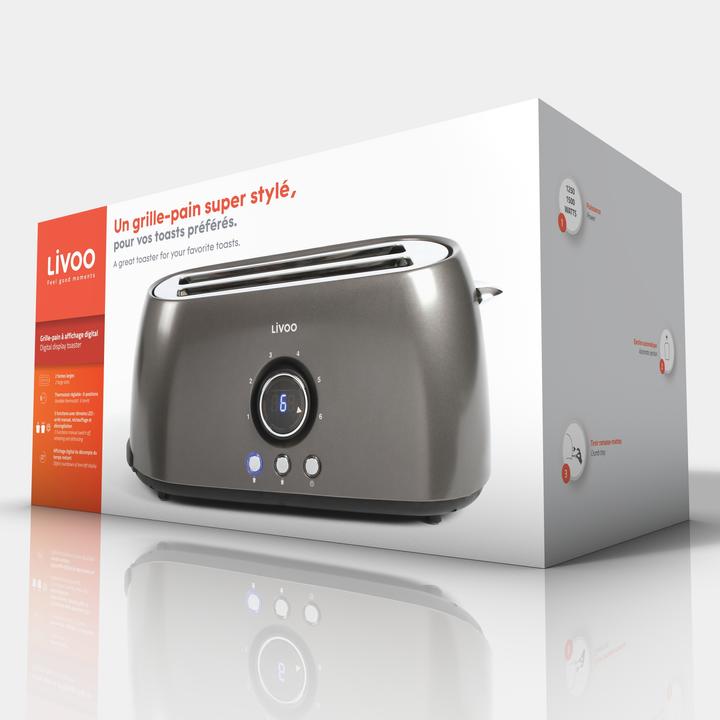 Actual product image Livoo Digital display toaster (EU plug)