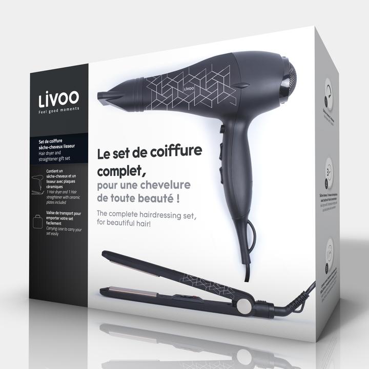 Actual product image Livoo Hair dryer and straightener gift set (Straightening iron)