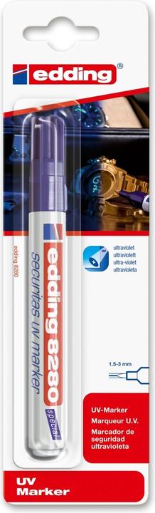 Immagine prodotto Edding 8280 Marcatore UV Securitas (Bianco, Blu, 3 mm, 1 x)