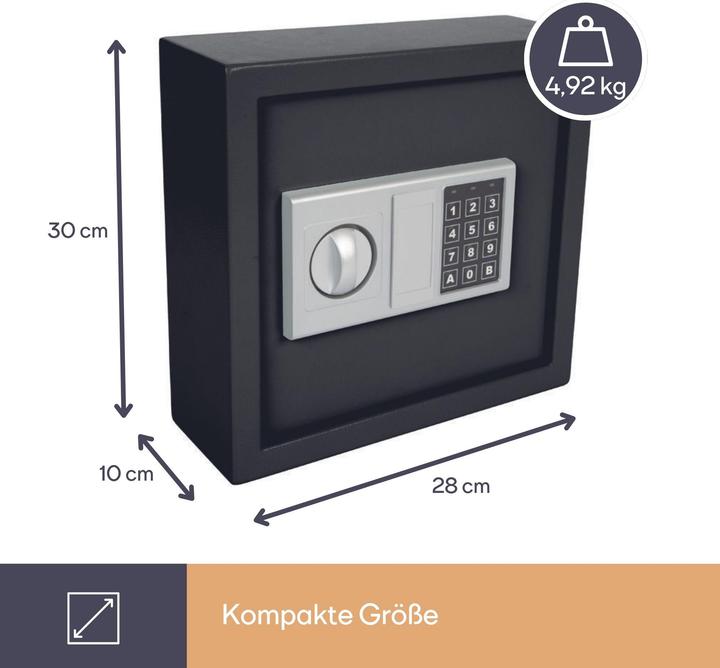 Immagine prodotto Velleman CASSETTA PER CHIAVI - 28 x 30 x 10 cm - 30 chiavi