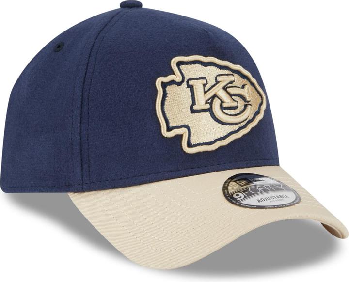 New Era A-Frame 9Forty Cap MOLESKIN Kansas City Chiefs navy (One Size)