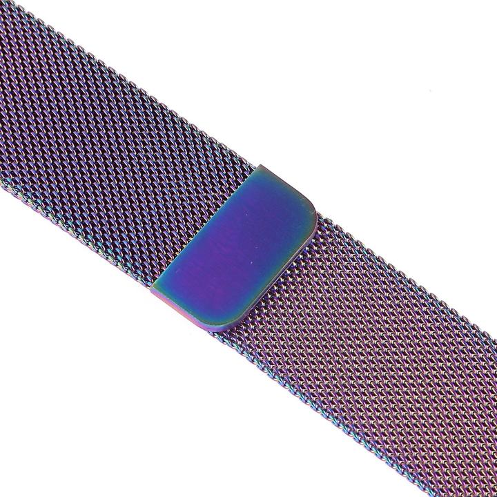 Produktbild Cover-Discount Apple Watch 42 / 44mm - Milanaise Edelstahl Armband Regenbogen (42 mm, 44 mm, Edelstahl)