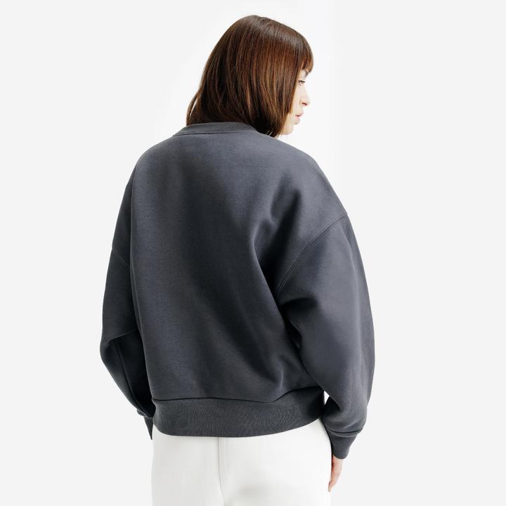 Image du produit Decathlon Sweat col rond femme, Elementals, gris (XL)