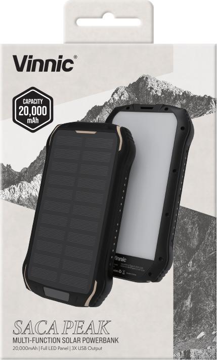 Produktbild Vinnic Solar Charger (20000 mAh, 74 Wh)