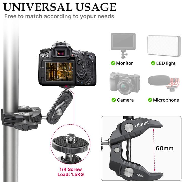 Actual product image Ulanzi Multi-functional Super Clamp (Stand clamp)