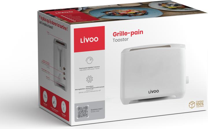 Actual product image Livoo Toaster (EU plug)