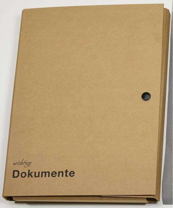 Actual product image Pagna Document folder 2-ring mechanism kraft paper nature (A4, 1 x)