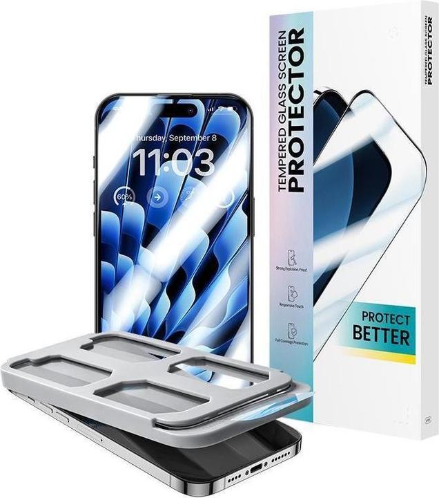 Actual product image Benks iPhone 15 Plus AR Shield Antireflective Bulletproof Glass (1 Piece, Apple iPhone 15 Plus)