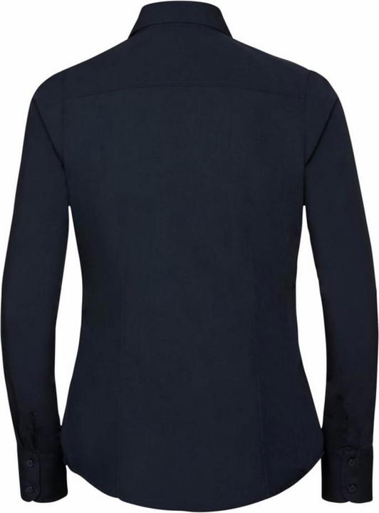 Produktbild Russell Collection Popelin Bluse Hemd Langarm pflegeleicht tailliert (M)