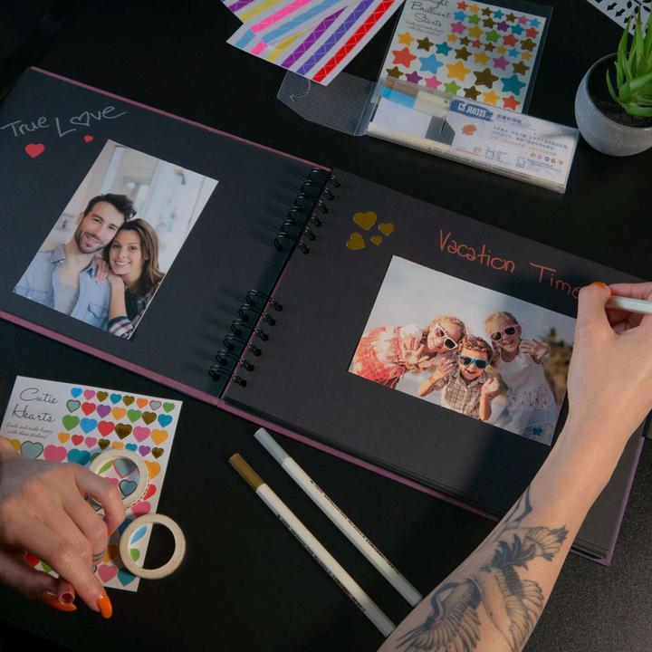 Produktbild Intirilife Fotoalbum Buch mit Spiralbindung