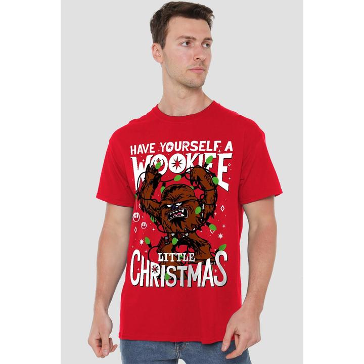 Immagine prodotto Star Wars A Wookie Little Christmas Maglietta Uomo (L)