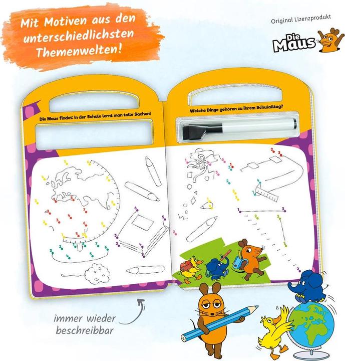 Produktbild Schreib und wisch weg Von Punkt zu Punkt Die Maus mehrfarbig